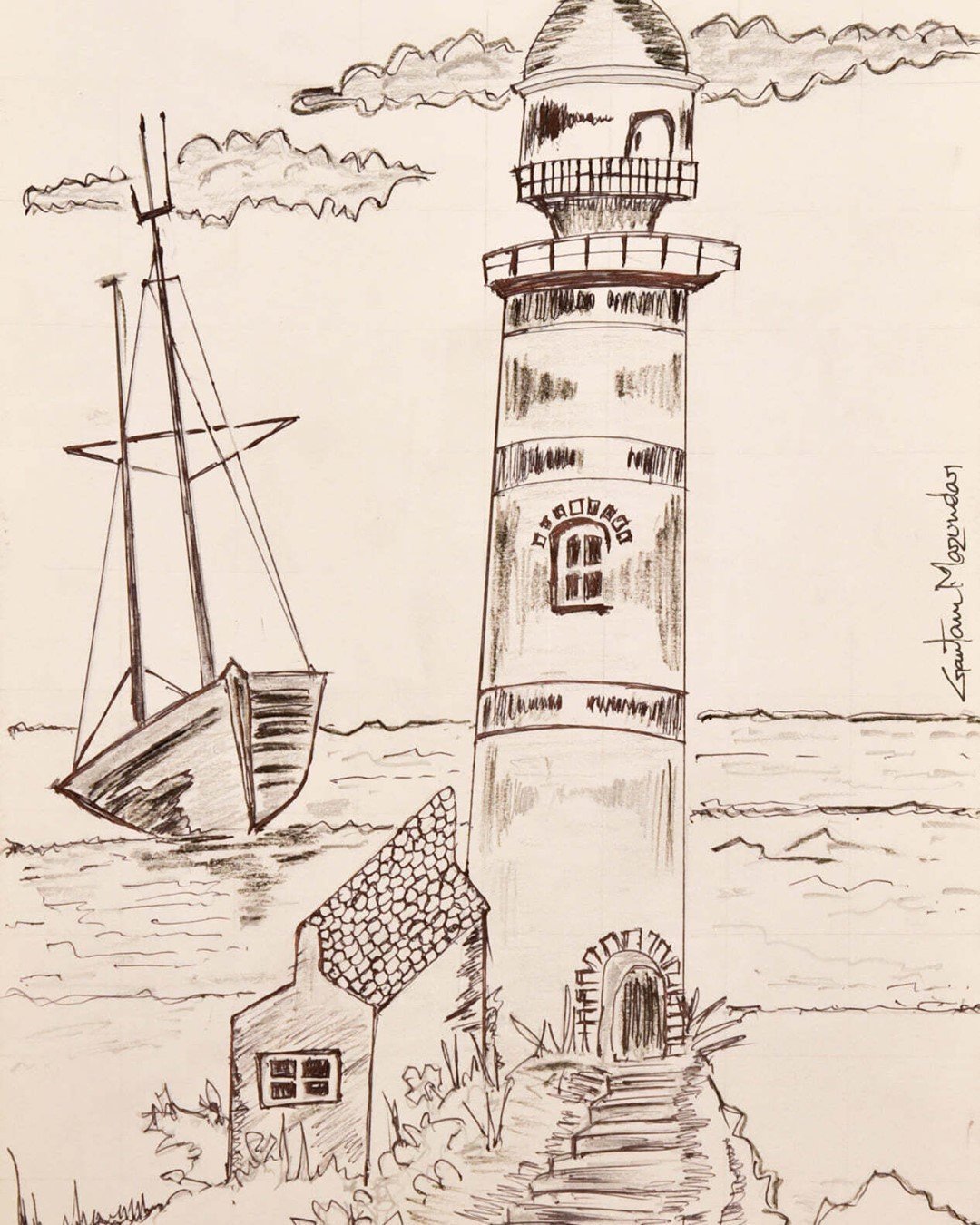 Light House painting