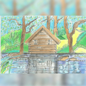 The Cottage on the River Bank