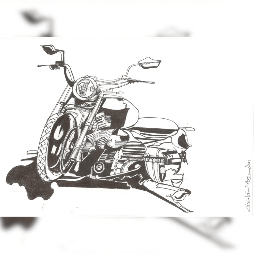 The Bike Series 029 painting